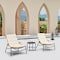 Manhattan Comfort Sunset 3-Piece Patio Conversation Set in Cream OD-CV021-CR - alternate 1